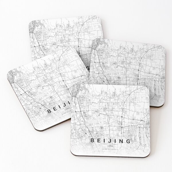 Artikelvorschau, Stadtplan von Peking – Minimalistische Linienkunst entworfen und verkauft von YurrShop.
