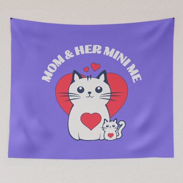 Item preview, Mom and Her Mini Me Funny Cat designed and sold by Sachie's Studio.