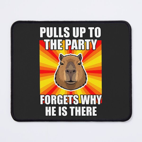 Item preview, Funny Capybara Forgets Why He Is There Meme designed and sold by WAMTEES.
