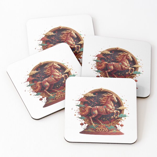 Item preview, 3D Papercut Year of the Horse – Festive Lunar Zodiac designed and sold by pngartpl.