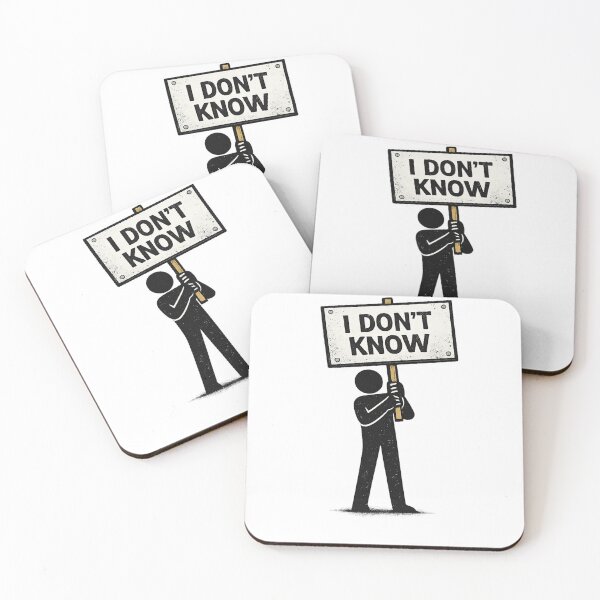 Item preview, I Don’t Know Minimalist Protest Sign designed and sold by DailyTeesShop.