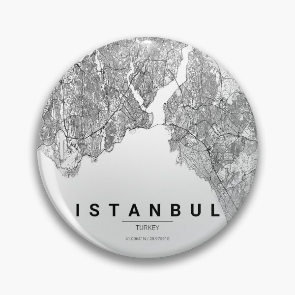 Item preview, Istanbul City Map – Minimal Line Art designed and sold by YurrShop.
