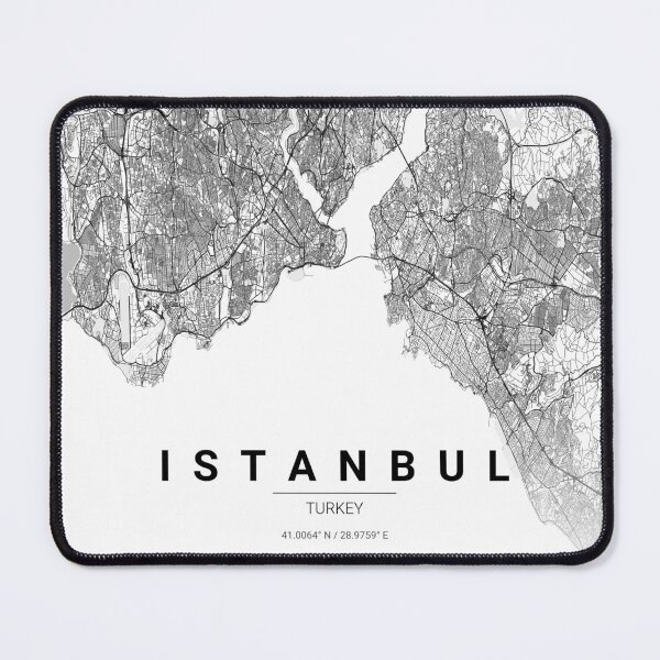 Item preview, Istanbul City Map – Minimal Line Art designed and sold by YurrShop.