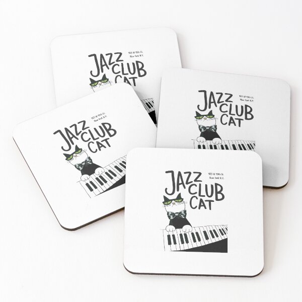 Item preview, Jazz Club Cat – Funny Jazz Music | Cool Cat Piano Graphic designed and sold by paulo silveira.