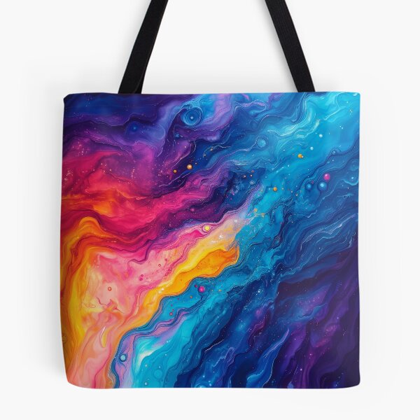 Artikelvorschau, Abstrakte Acrylfarbe in Regenbogenfarben entworfen und verkauft von BluePlanet.