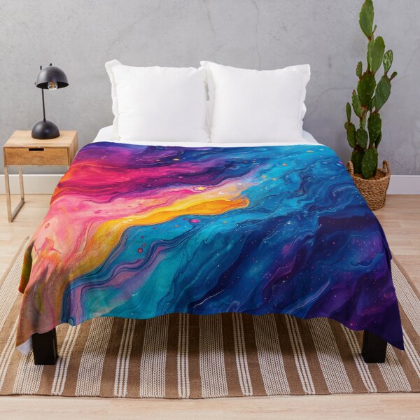 Item preview, Abstract Acrylic Paint Rainbow Colors designed and sold by BluePlanet.