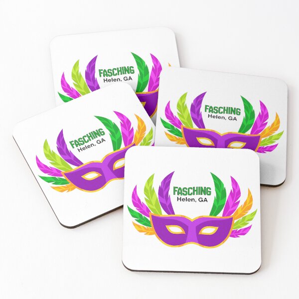 Item preview, Fasching Helen GA | Purple & Gold Carnival Mask for German Mardi Gras Celebration designed and sold by greenomen.