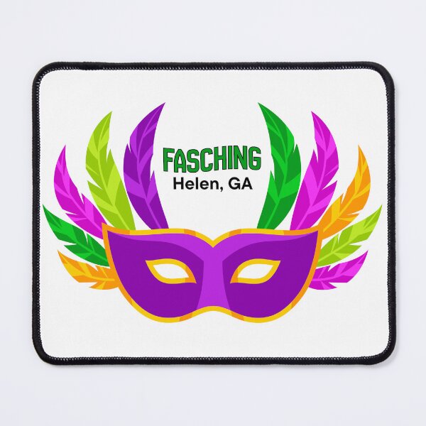 Item preview, Fasching Helen GA | Purple & Gold Carnival Mask for German Mardi Gras Celebration designed and sold by greenomen.