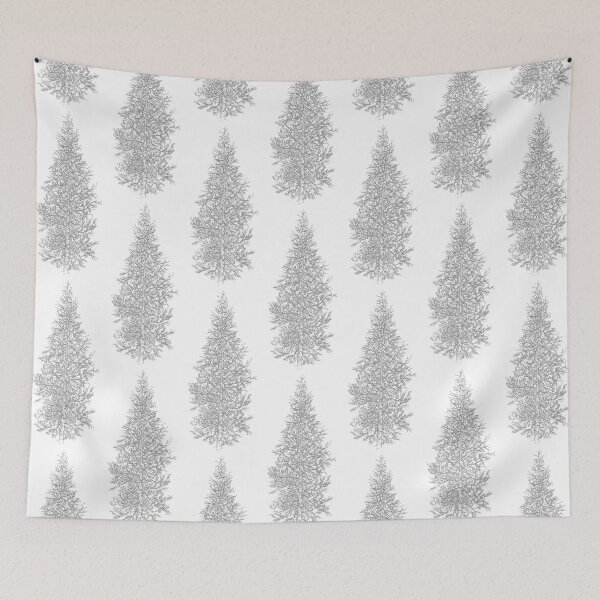 Item preview, Pine Tree Sketch at Hyalite Reservoir_Black designed and sold by Duncan Bullock.