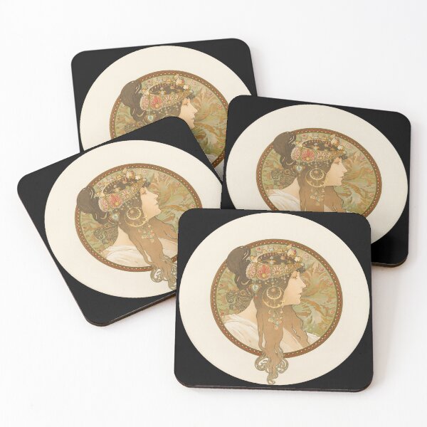 Item preview, Têtes Byzantines (Brunette) (Alphonse Mucha, 1897) designed and sold by Matthew Kinnersly.