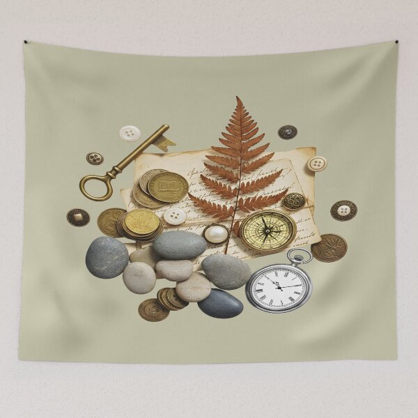 Item preview, Vintage Treasures Collage - Dark Academia Aesthetic designed and sold by Dakson Design - Fantasy Art.