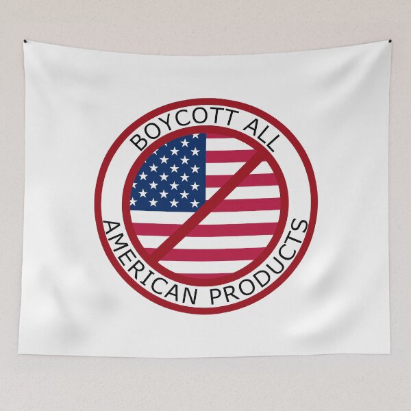 Item preview, Boycott All American Products designed and sold by IKDG.