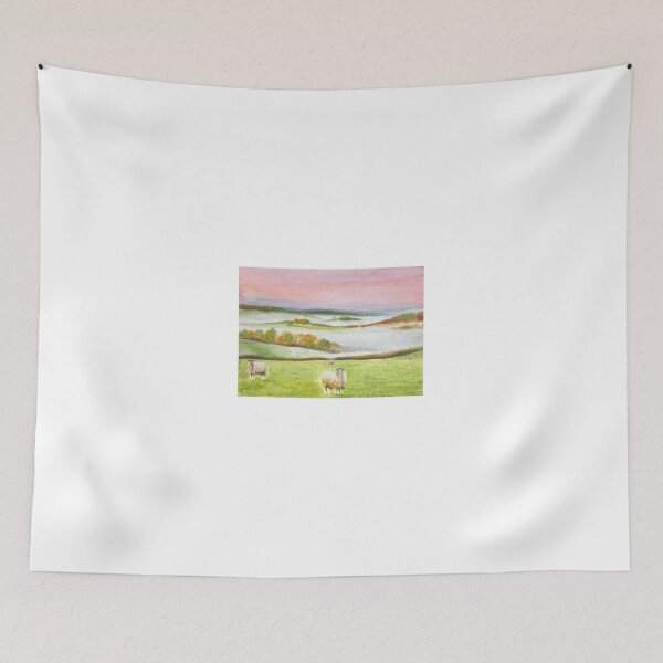 Item preview, Somerset Countryside (Quantock Hills) handmade watercolour landscape designed and sold by carmengracie.