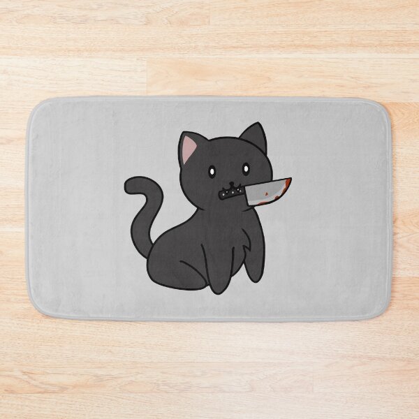 Item preview, Cat with Knife designed and sold by WitchGalaxy.
