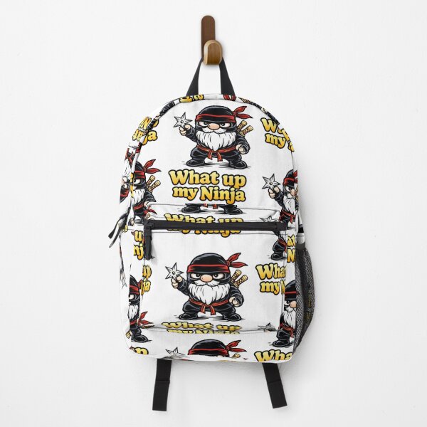 Item preview, Ninja Gnome with Shuriken – “What Up My Ninja” Cartoon Art designed and sold by Moriarty's Digital Visions.