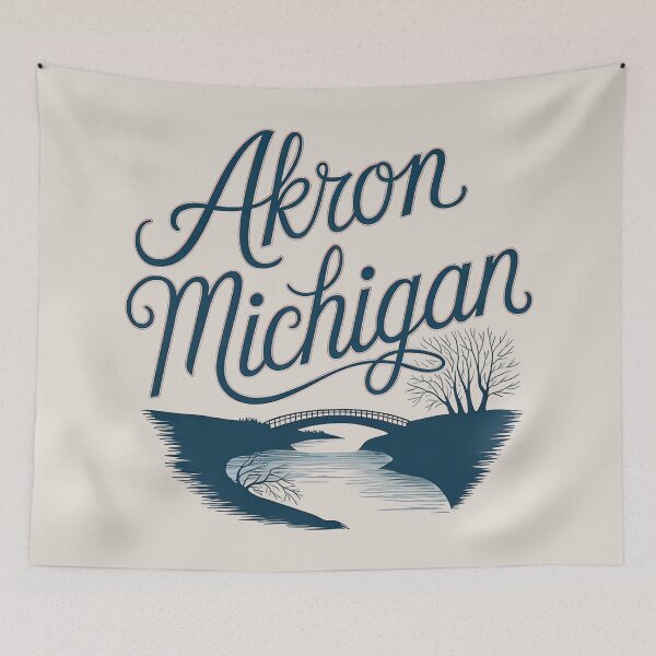 Item preview, Akron, Michigan, Akron MI, Akron Michigan designed and sold by MoMidoStore.