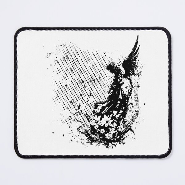 Item preview, Grunge Angel Aesthetic / Dark Angel & Lilies Vintage Grunge Aesthetic designed and sold by Krasnovaovaova.