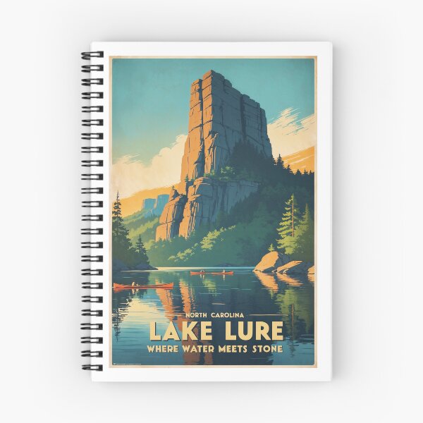 Item preview, Lake Lure North Carolina – Retro Travel Art designed and sold by bobparduephoto.