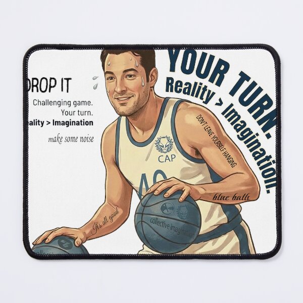 Item preview, Your Turn - Retro Basketball Reality vs Imagination Art designed and sold by Hen-C-Art.