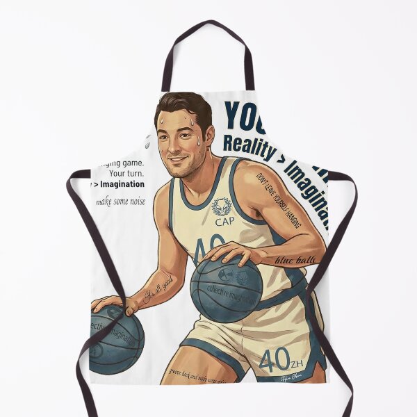 Item preview, Your Turn - Retro Basketball Reality vs Imagination Art designed and sold by Hen-C-Art.