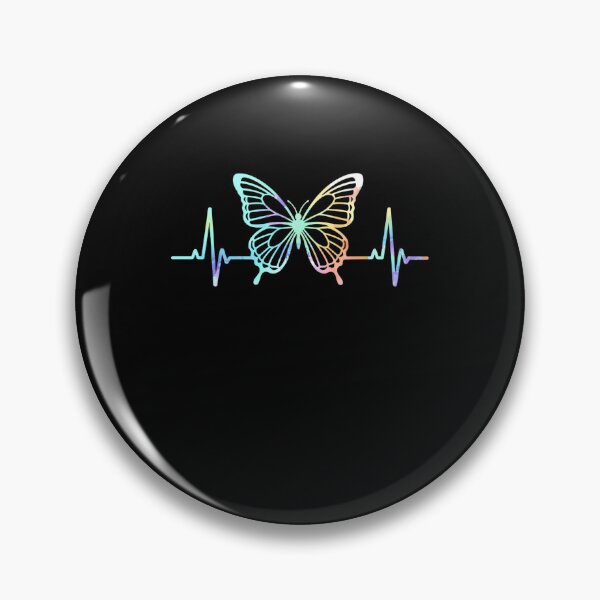 Item preview, Butterfly Heartbeat Line Rainbow Butterfly designed and sold by salmzouriart.