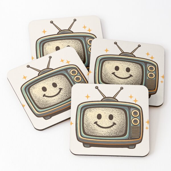 Item preview, Smiling Static retro TV designed and sold by Heathenicia.
