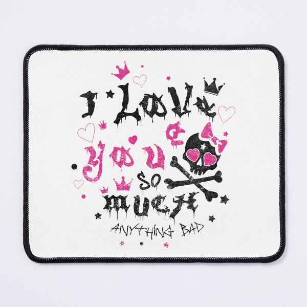 Item preview, Emo Scene Skull I Love You So Much designed and sold by Krasnovaovaova.