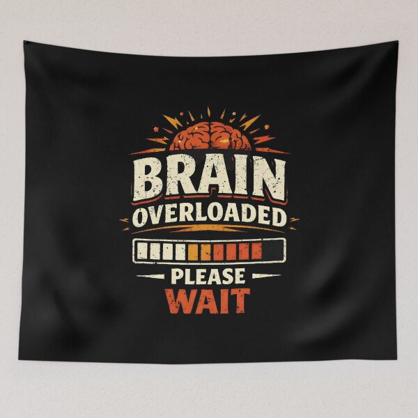 Item preview, Academic Writing Brain Overloaded Please Wait  designed and sold by DemureArtsy.