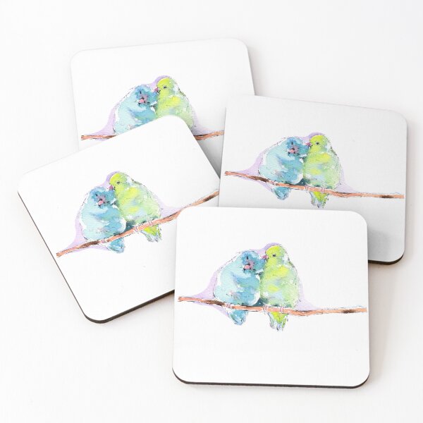 Item preview, Two Birds Watercolor Illustration | Love & Companion Art designed and sold by Little Garden Watercolors.