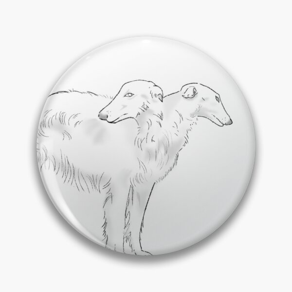 Item preview, A Dog and Two Heads - Cute Borzoi designed and sold by Ghostnnie.