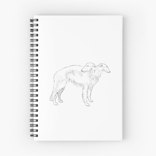 Item preview, A Dog and Two Heads - Cute Borzoi designed and sold by Ghostnnie.