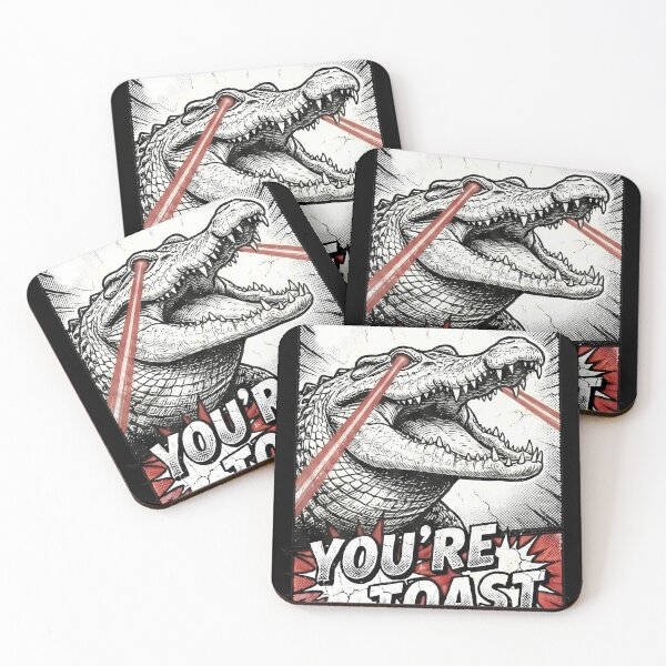 Item preview, Laser Eye Crocodile You're Toast Comic designed and sold by k3rstman1.