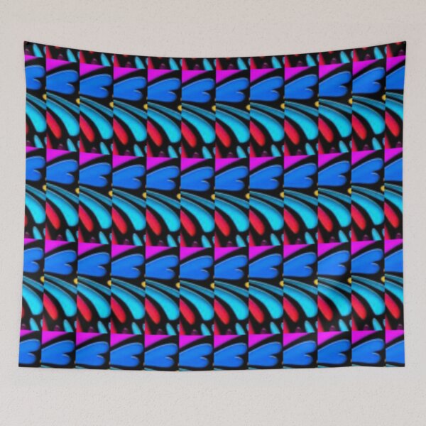 Item preview, Butterflies Blues Pattern  designed and sold by 3triadstore.