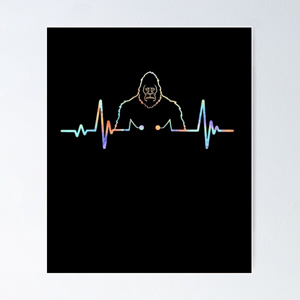 Item preview, Bigfoot Heartbeat EKG Drummer Music designed and sold by salmzouriart.
