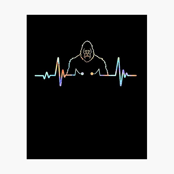 Item preview, Bigfoot Heartbeat EKG Drummer Music designed and sold by salmzouriart.