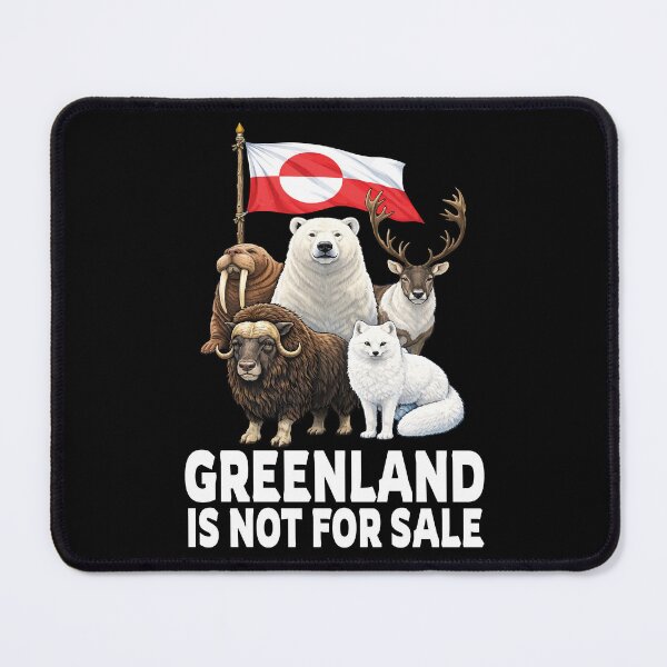 Item preview, Greenland Is Not For Sale Greenland Island Flag Bear Kalaallit Denmark Anti Trump Support Greenland designed and sold by wtfbba.