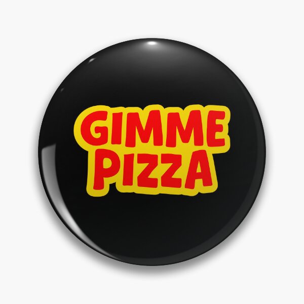 Item preview, Gimme Pizza, Yellow Outline designed and sold by Memes N Lore .