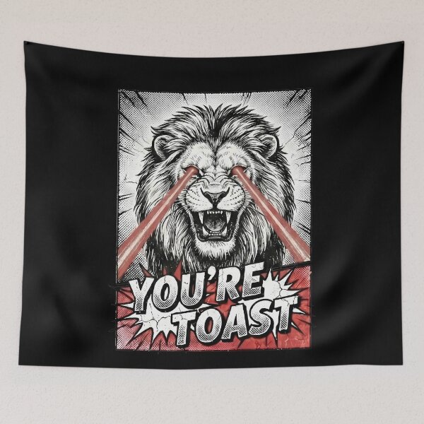 Item preview, Roaring Lion Laser Eyes You're Toast designed and sold by k3rstman1.