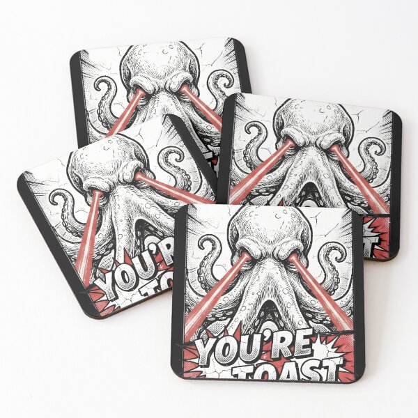 Item preview, Laser Eye Octopus You're Toast Comic Art designed and sold by k3rstman1.