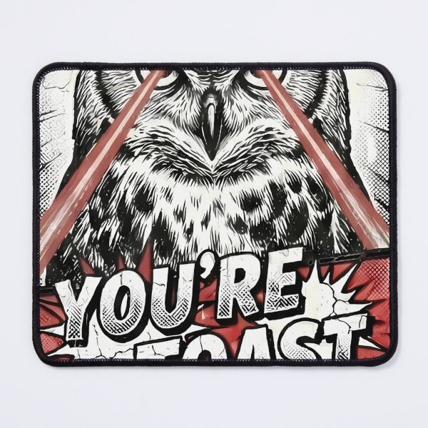 Item preview, Funny Owl Laser Eyes You're Toast designed and sold by k3rstman1.