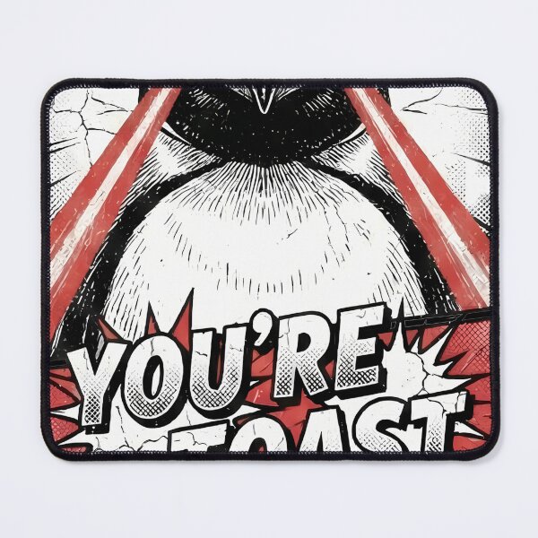 Item preview, Penguin Laser Eyes You're Toast Comic Style designed and sold by k3rstman1.