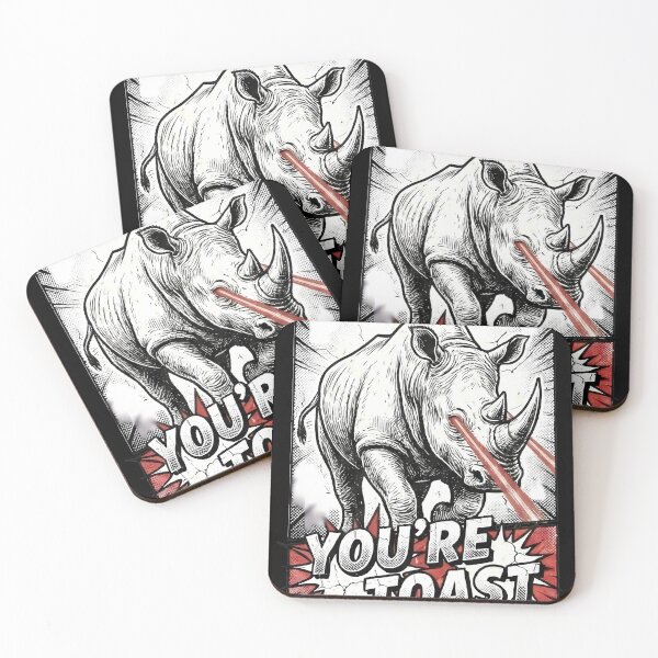 Item preview, Laser Eye Rhino You're Toast Comic designed and sold by k3rstman1.