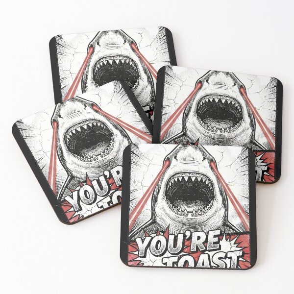 Item preview, Laser Shark You're Toast Comic Pop Art designed and sold by k3rstman1.