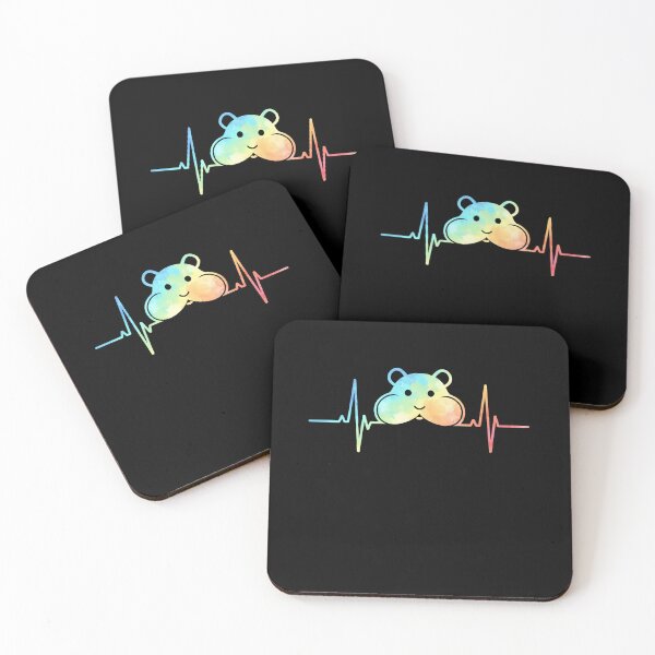 Item preview, Hippo Heartbeat EKG Watercolor Animal Lover designed and sold by salmzouriart.