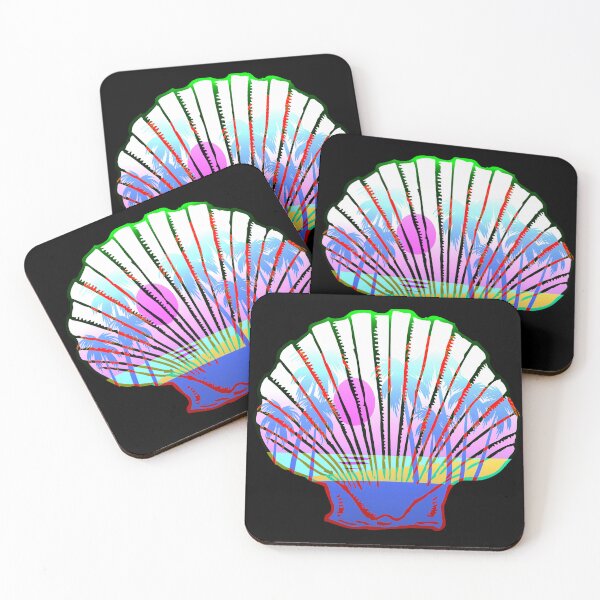 Item preview, Beach in Scallop – Surreal Shell & Seaside Illustration designed and sold by Brooklyn Hearty.