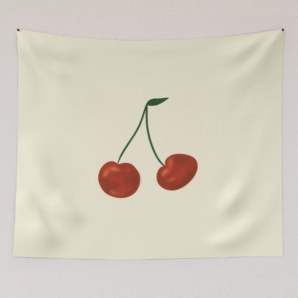 Item preview, Cherry fruit summer design illustration designed and sold by The shop of everything.