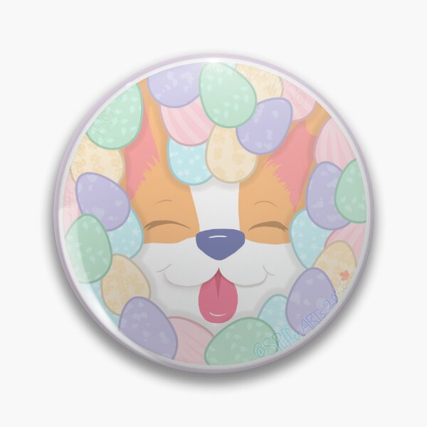 Item preview, Corgi and Easter Eggs designed and sold by SPufferART.