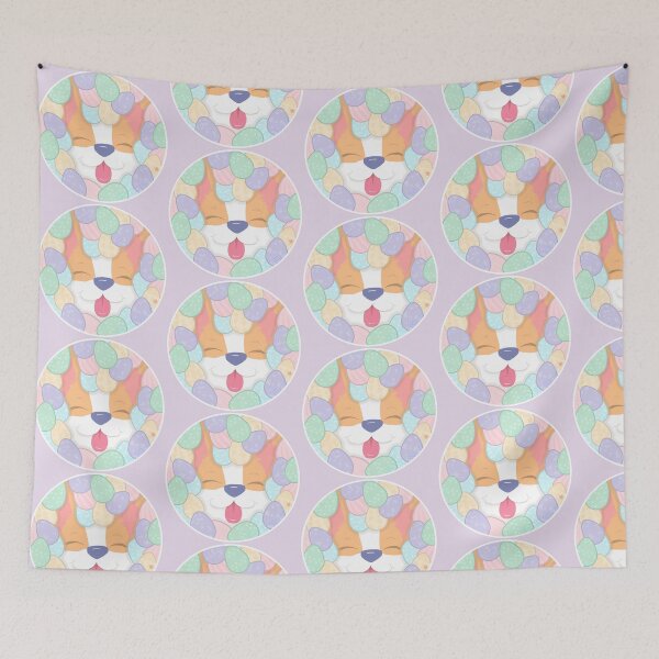 Item preview, Corgi and Easter Eggs designed and sold by SPufferART.