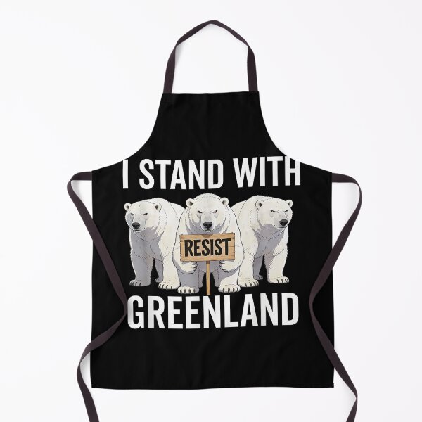 Item preview, I Stand With Greenland – Greenland Flag & Arctic Wildlife | Polar Bear Wolf Fox Owl designed and sold by ohmylore-arts.