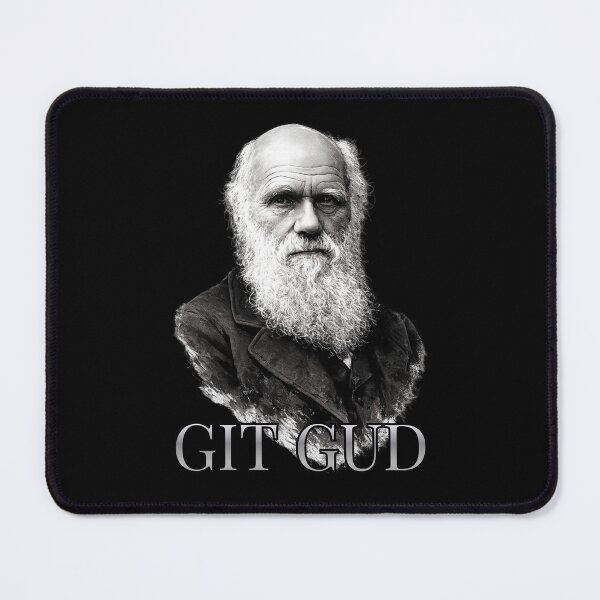 Item preview, Charles Darwin – “GIT GUD” Evolution Humor Design designed and sold by GEEK_out.